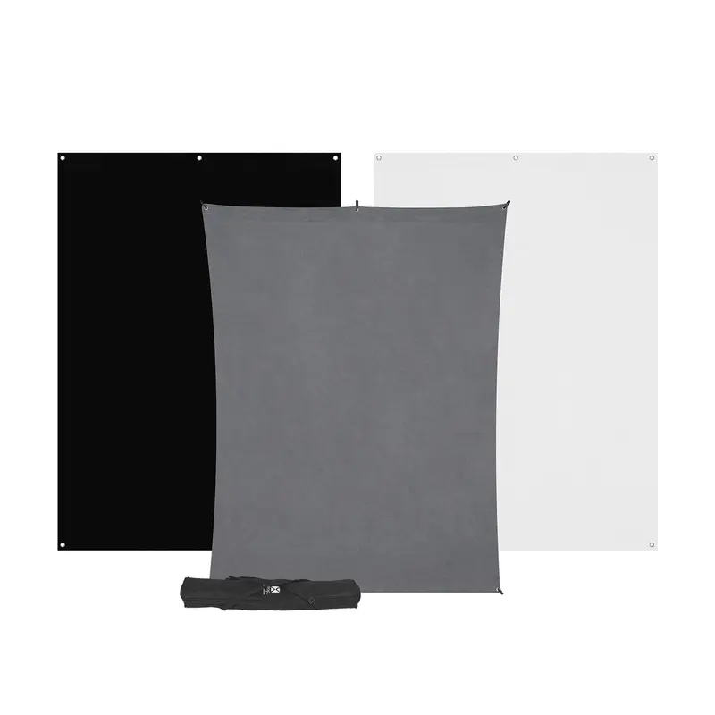 Westcott X-Drop 3-Pack Backdrop Kit - 5' x 7'
