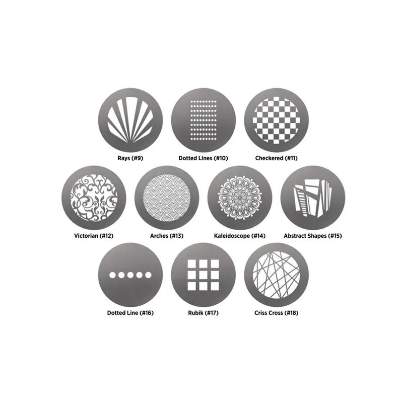 Westcott Pattern Gobo Pack for Optical Spot by Lindsay Adler (10-pack)