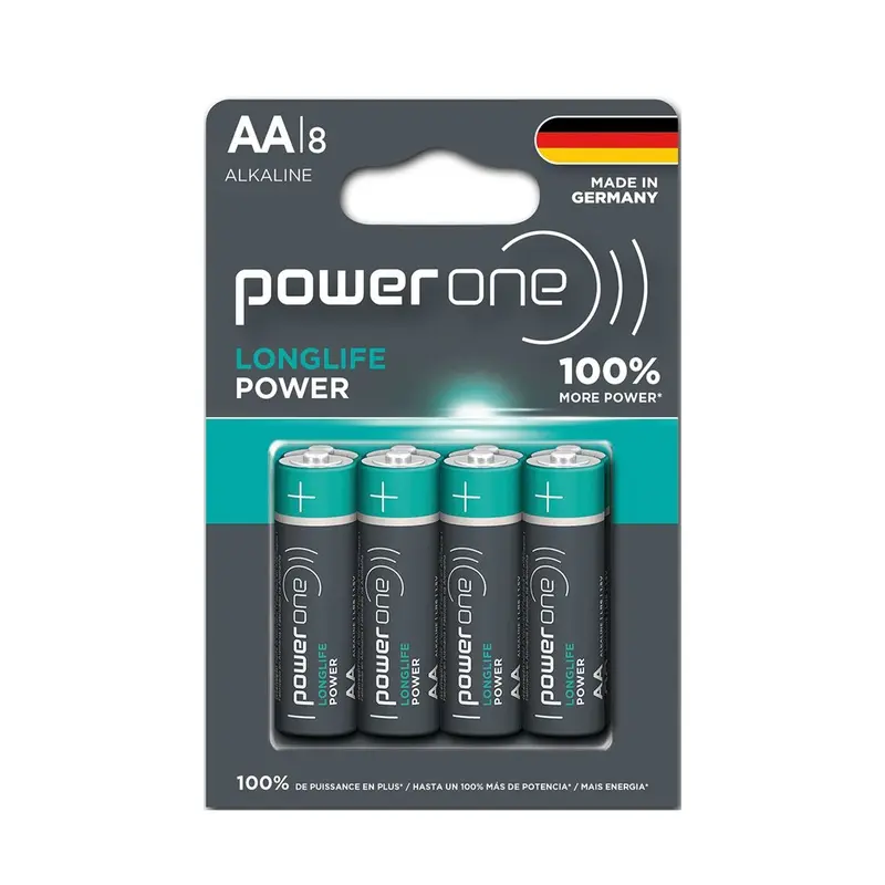 VARTA PowerOne Longlife Power AA Battery (8-Pack)