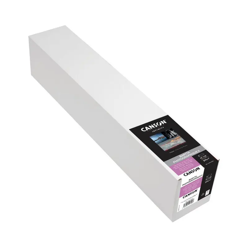 Canson Infinity Baryta Photographique II Satin Inkjet Paper, 310 gsm, 24" x 50' - Roll