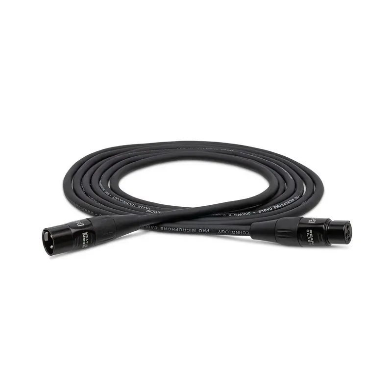 Hosa Pro REAN XLR Male to XLR Female Microphone Cable - 15'