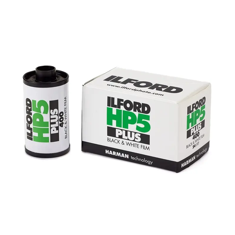 Ilford HP5 Plus 400 Black & White Negative - 35mm Film, 24 Exposures, Single Roll