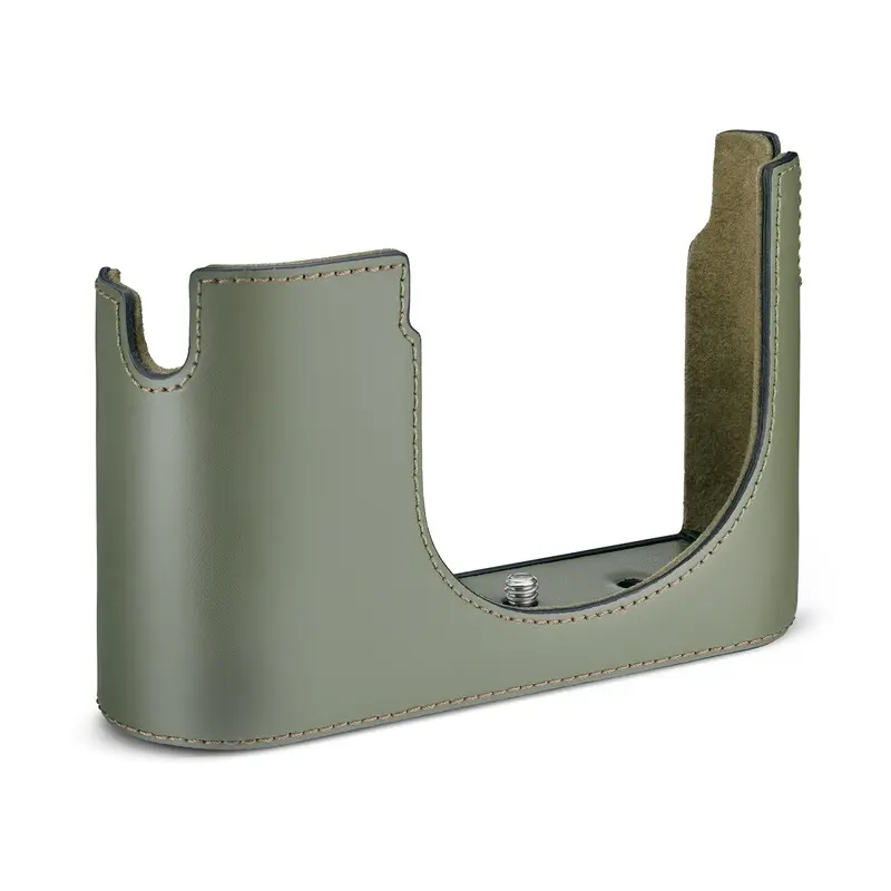 Leica Leather Half Case for Q3 Camera - Olive Green