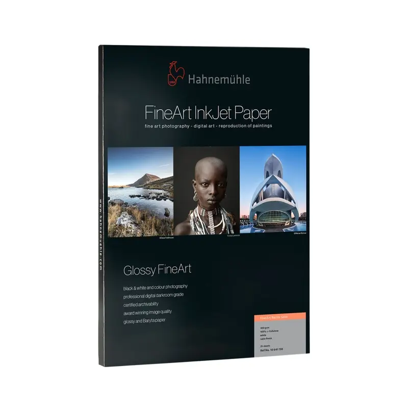 Hahnemhle FineArt Baryta Satin Inkjet Paper 300, 8.5" x 11" - 25 Sheets