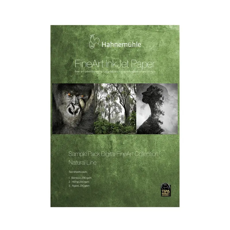Hahnemhle Sample Pack Natural Line FineArt Inkjet Paper, 13" x 19" - 3 Qualities / 6 Sheets