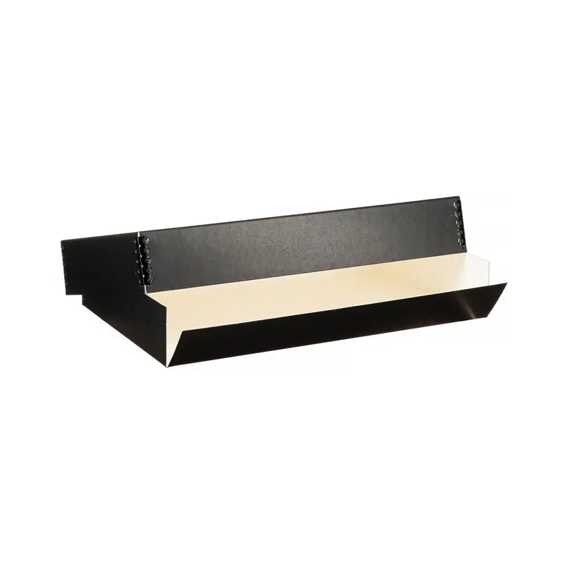 Lineco Drop-Front Archival Box, Black - 11 x 17 x 3"