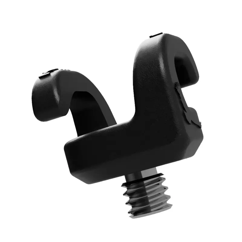 Kondor Blue Mondo Ties Cable Management Clips (1/4"-20), 10-Pack - Raven Black