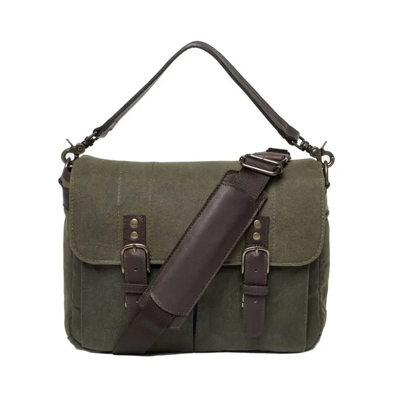 ONA Prince Street Messenger Bag, Waxed Canvas - Olive