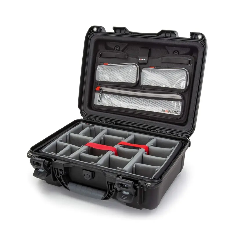 Nanuk 925 Pro Photo Kit Carry-On Hard Case with Padded Divider Insert & Lid Organizer