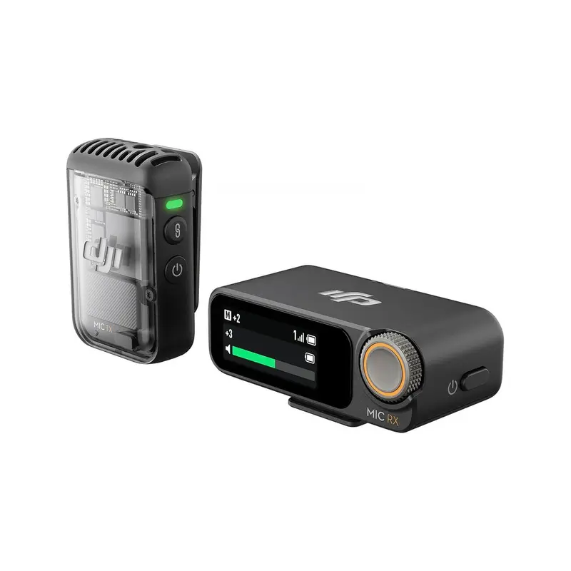 DJI Mic 2 Compact Digital Wireless Microphone System/Recorder 2.4 GHz - 1 TX + 1 RX