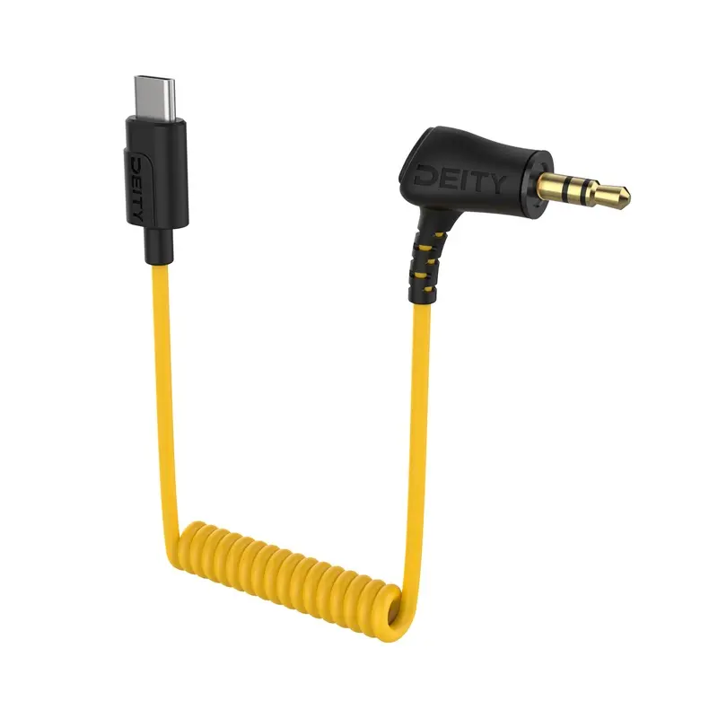 Deity Microphones C21 3.5 TRS To USB-C Coiled Audio Cable