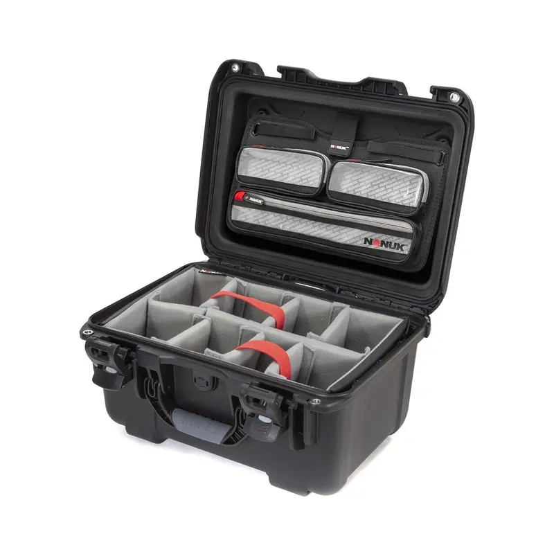Nanuk 918 Carry-On Hard Case with Padded Divider Insert & Lid Organizer