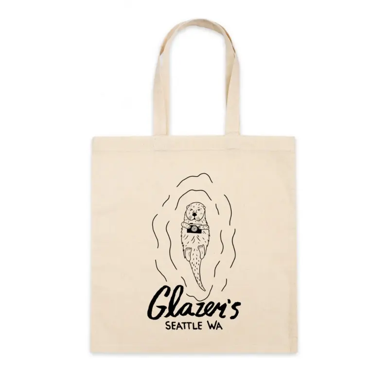 Glazer's Otter Simple Canvas Tote Bag