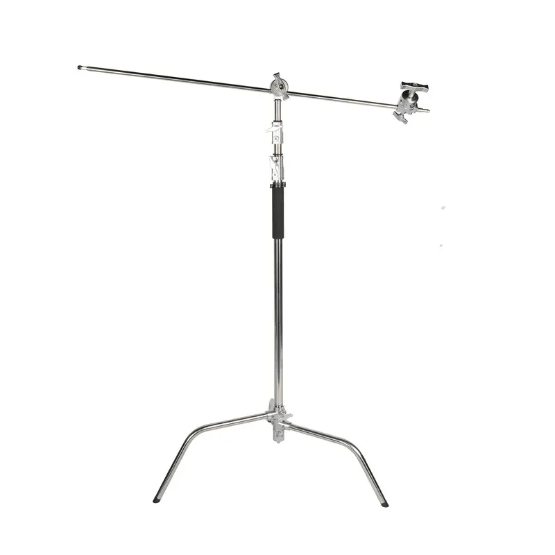 Sirui C-STAND-01 C-Stand with Grip Head and Boom Arm, 59.1" to 126" - Chrome