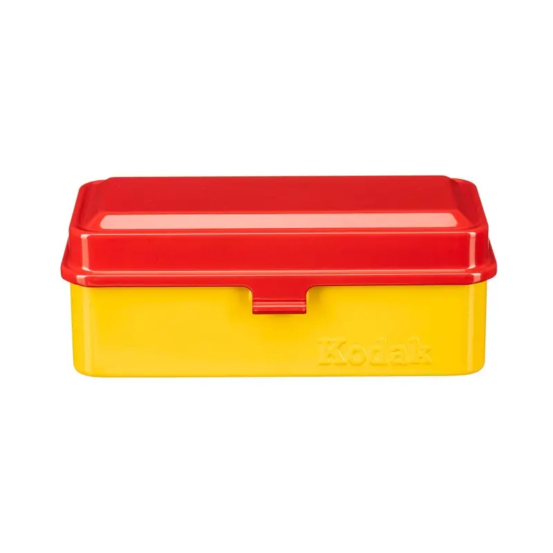Kodak Steel 35/120 Film Case - Red Lid with Yellow Body
