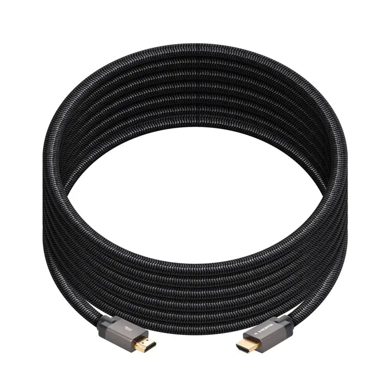 Monoprice 8K Certified Braided Ultra High Speed HDMI Cable, 15ft, Black