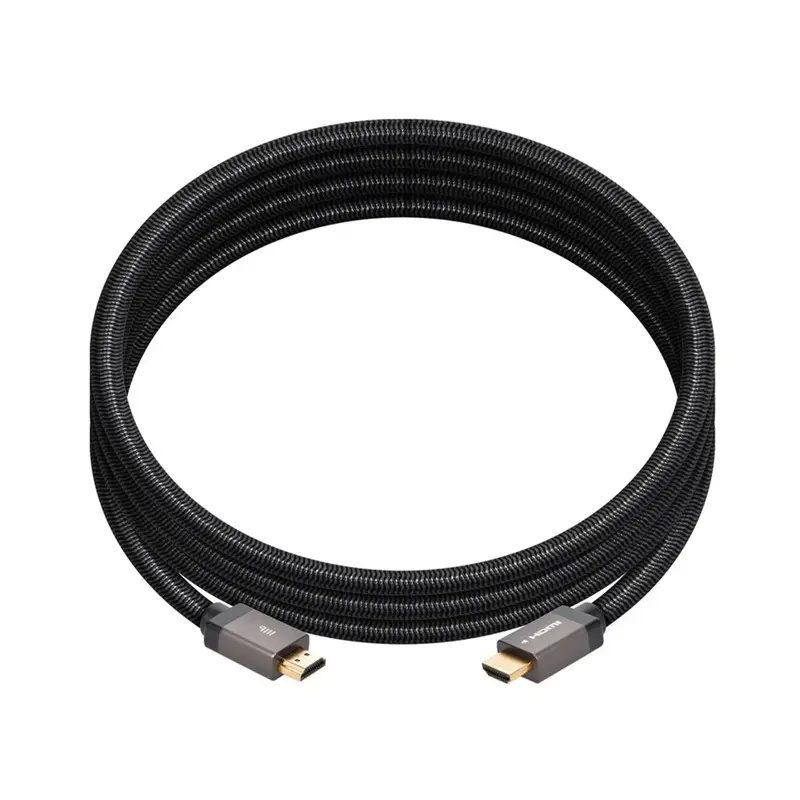 Monoprice 8K Certified Braided Ultra High Speed HDMI Cable, 6ft, Black