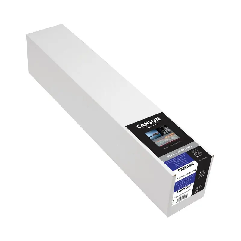 Canson Infinity Platine Fibre Rag Satin Inkjet Paper, 310 gsm, 17" x 50' - Roll