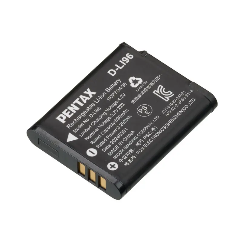 Pentax D-L196 Rechargeable Lithium-Ion Battery for WG-1000