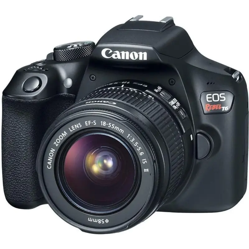 EOS Rebel T6 SLR - Black + Canon EF-S 18-55mm f/3.5-5.6 IS II f/3.5-5.6