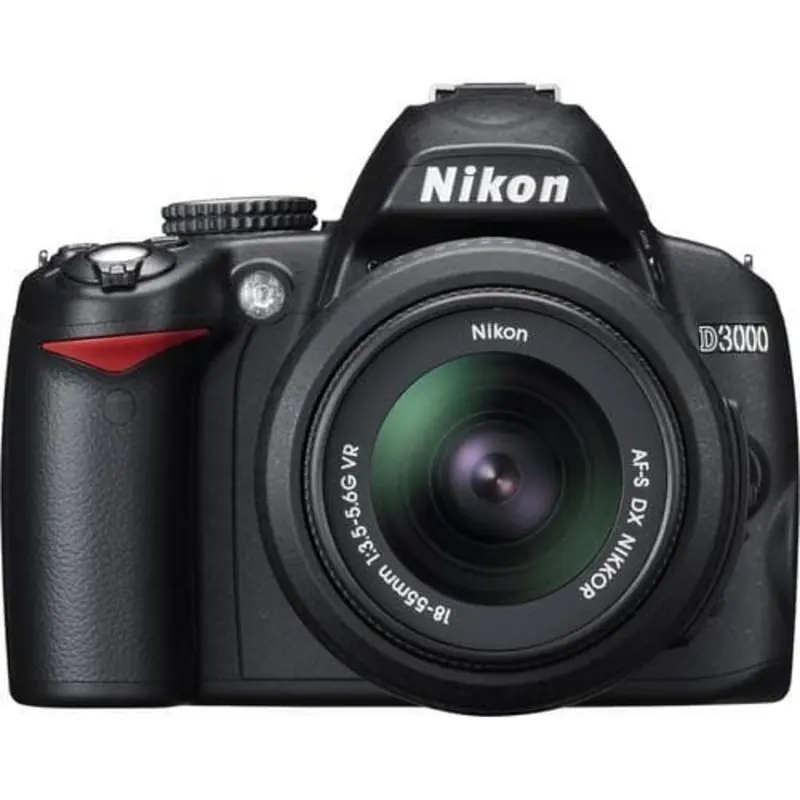 SLR D3000 - Black + Nikon Nikon AF-S DX Nikkor 18-55mm f/3.5-5.6G VR f/3.5-5.6