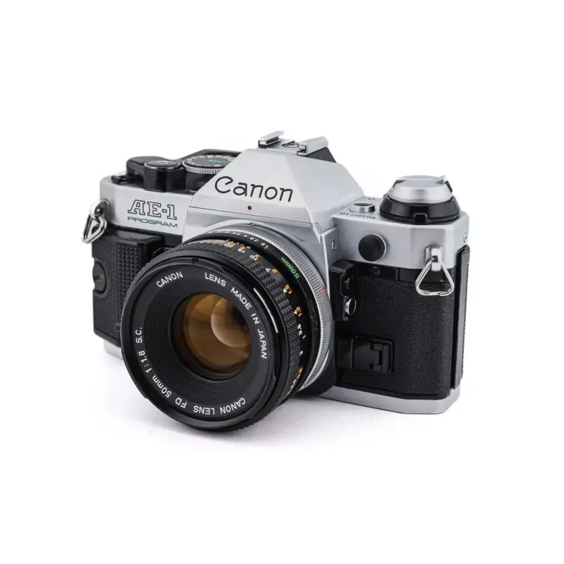 Canon AE-1 Program + 50mm f1.8 SC - SLR 35mm Film Camera