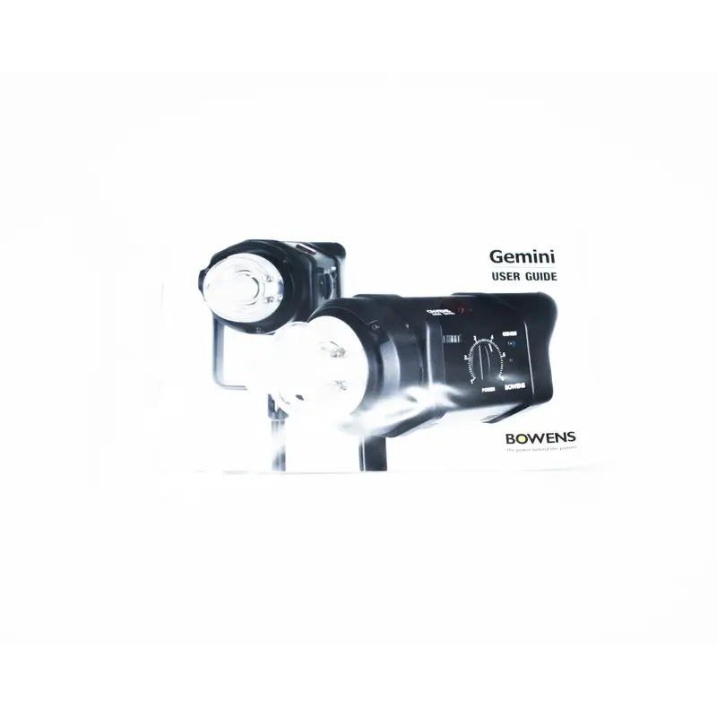 Bowens Gemini User Guide (English) (Second Hand)