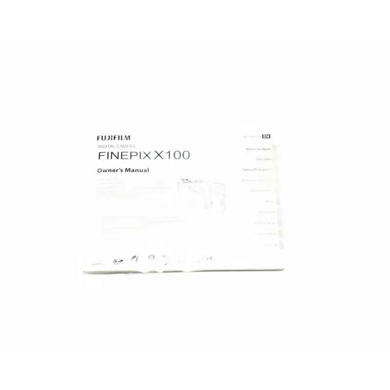Fujifilm Finepix X100 Owner's Manual English (Second Hand)