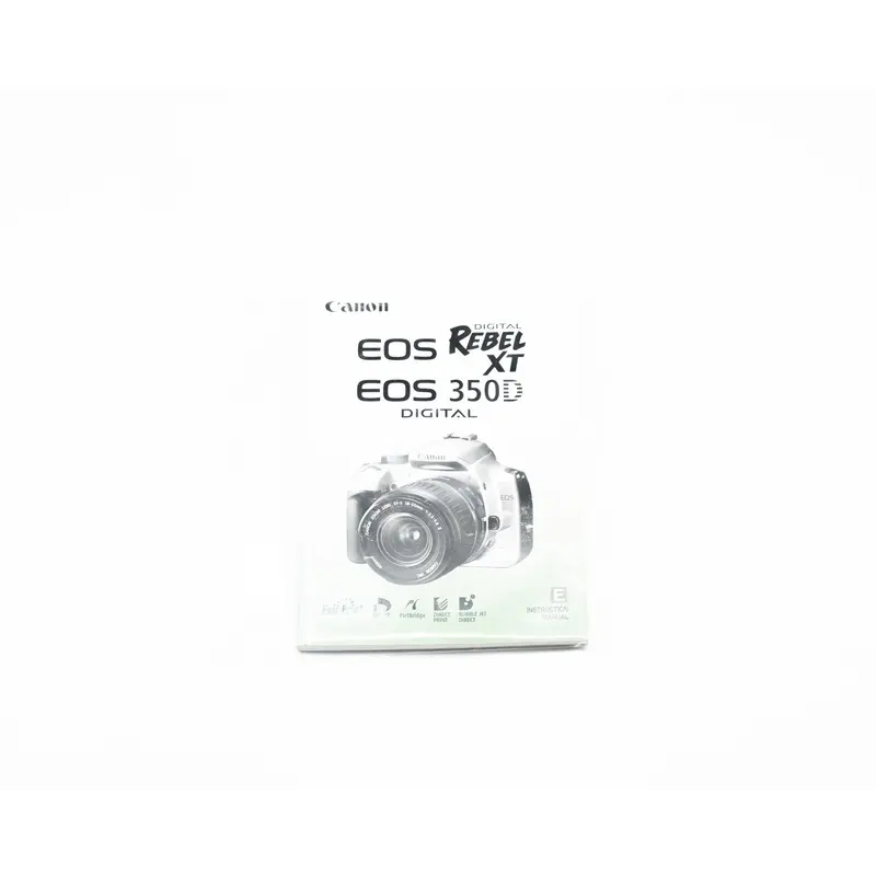 Canon EOS Rebel XT /350D Instruction Manual Eng (Second Hand)