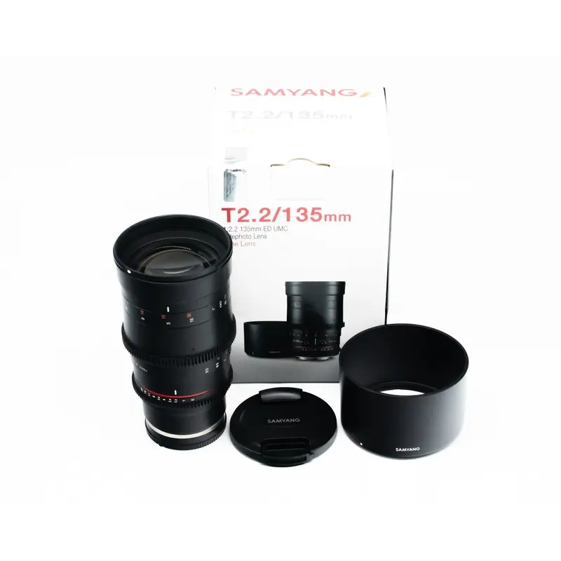 Samyang 135mm T2.2 Cine Lens VDSLR Sony E Mount Mint in Box (Second Hand)