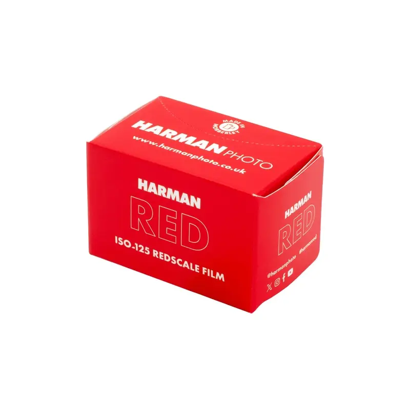 Harman Red 125 ISO Redscale 35mm 36exp Colour Negative Film