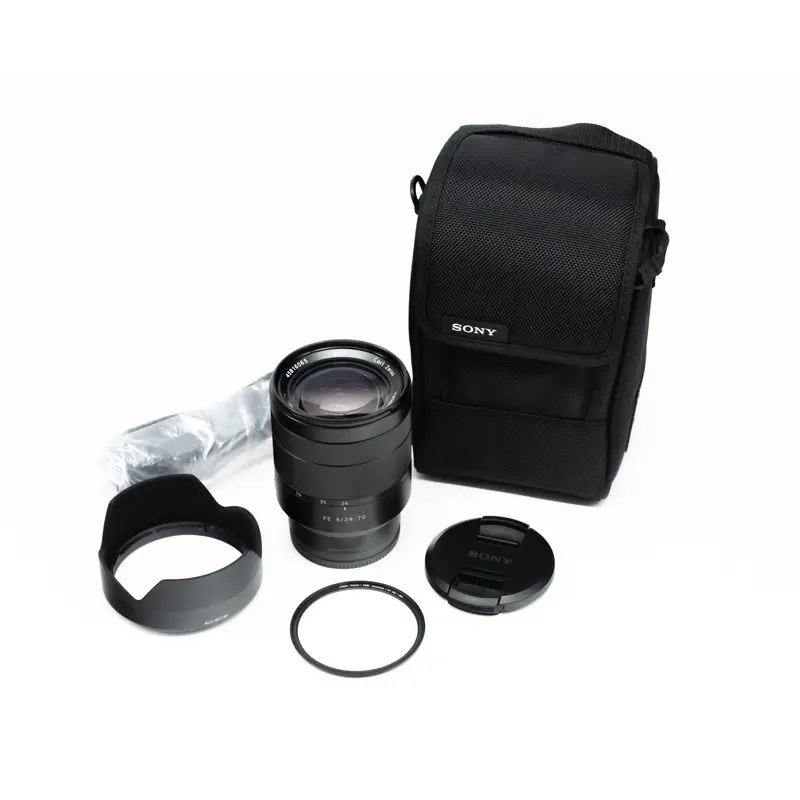 Sony Vario-Tessar T* FE 24-70mm f/4 ZA OSS Lens with Caps & Hood 0189923 (Second Hand)