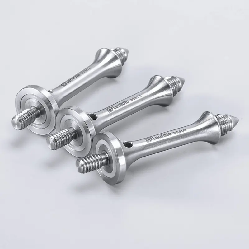 Leofoto TFS-S1/4 81mm Long Tripod Spikes for 1/4 Threaded Tripod Legs