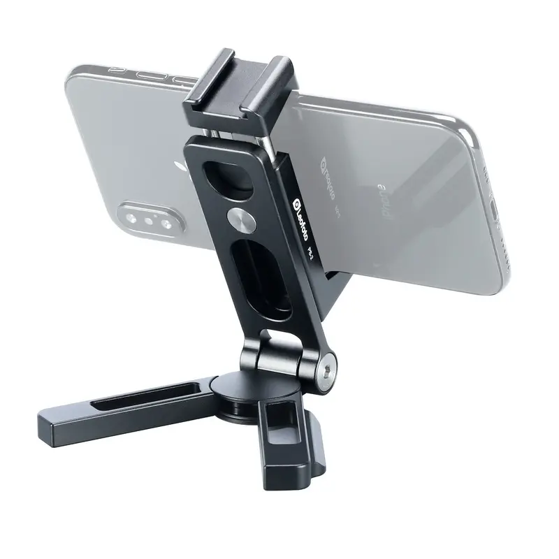 Leofoto PS-2 Black Folding Phone Stand with Arca Swiss Foot  Black
