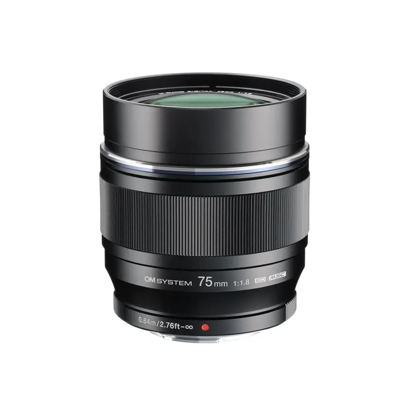 OM System M.Zuiko ED 75mm f/1.8 Lens (Black)
