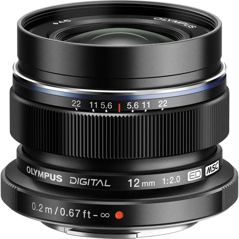 Olympus M.Zuiko ED 12mm f/2 Lens (Black)