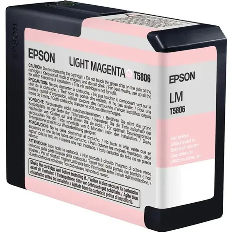 Epson T5806 UltraChrome K3 Light Magenta Ink Cartridge (80ml)