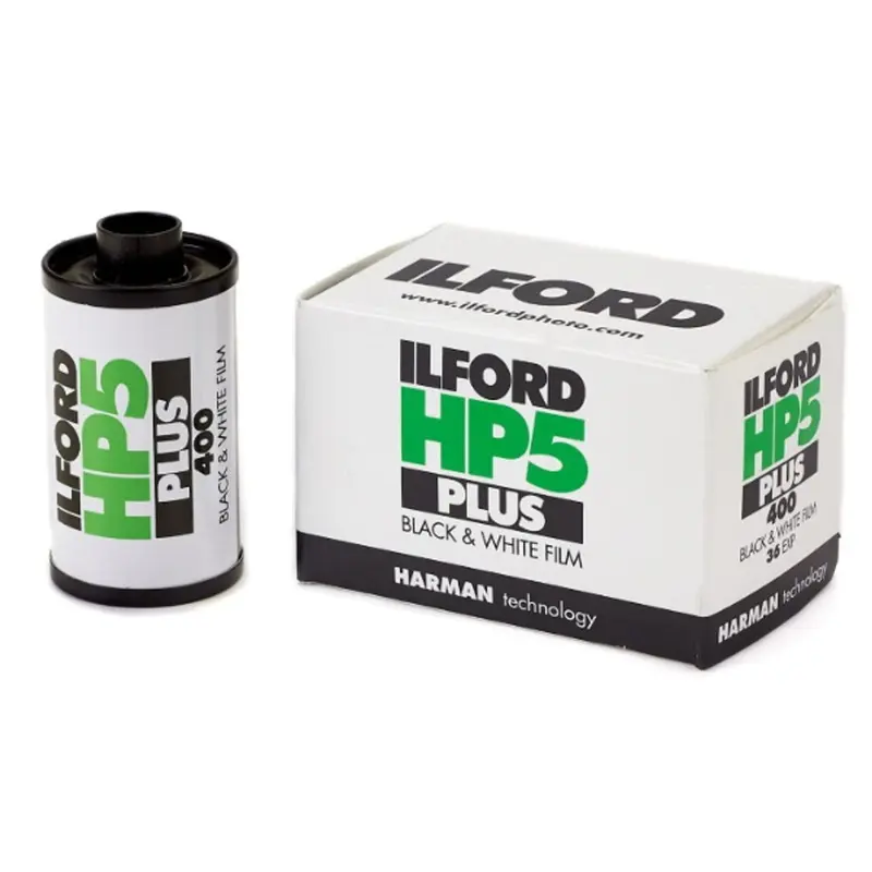 Ilford HP5 Plus Black & White Negative Film (35mm Roll Film, 36 Exposures)