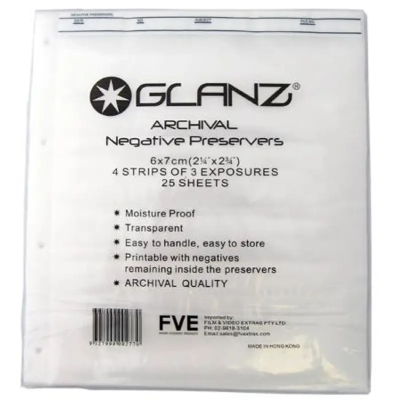 Glanz 35mm Glassine Negative Sleeves (25 Pack)