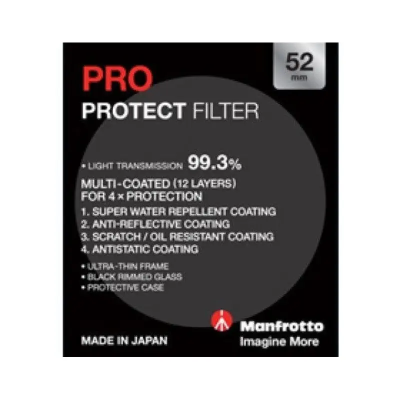 Manfrotto Professional 52mm Protector Filter