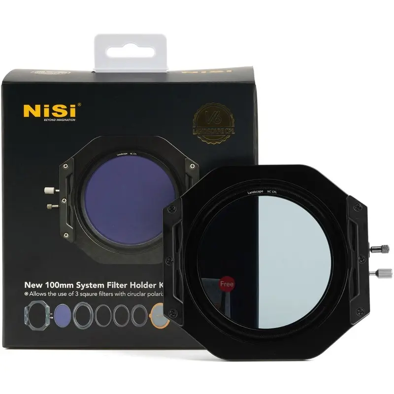 NiSi V6 100mm Filter Holder Kit with Enhanced Circular-Polariser Filter & Lens Cap