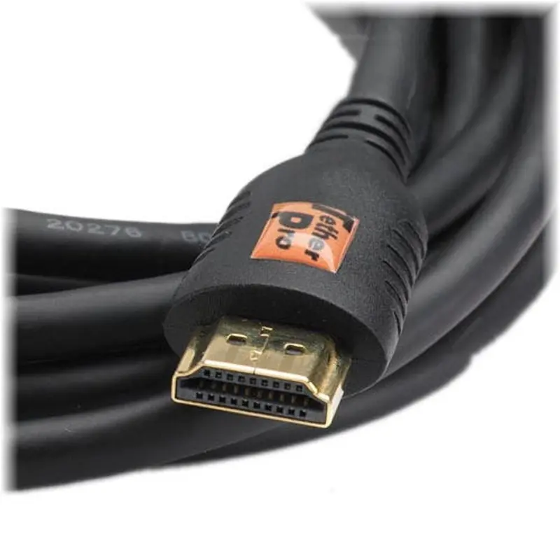 Tether Tools TetherPro Mini HDMI Male (Type C) to HDMI Male (Type A) Cable 6ft (Black)