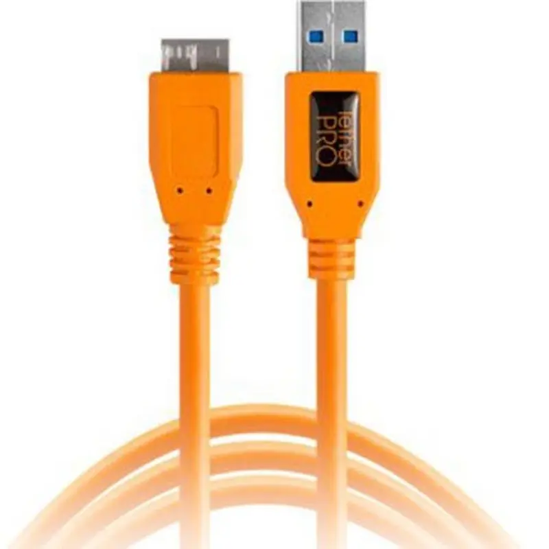 Tether Tools TetherPro USB 3.0 Male Type-A to USB 3.0 Micro-B Cable (Orange)
