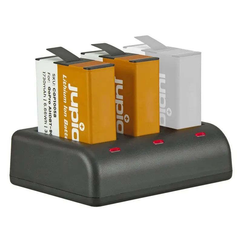 Jupio USB Triple Charger + 2x GoPro HERO Batteries