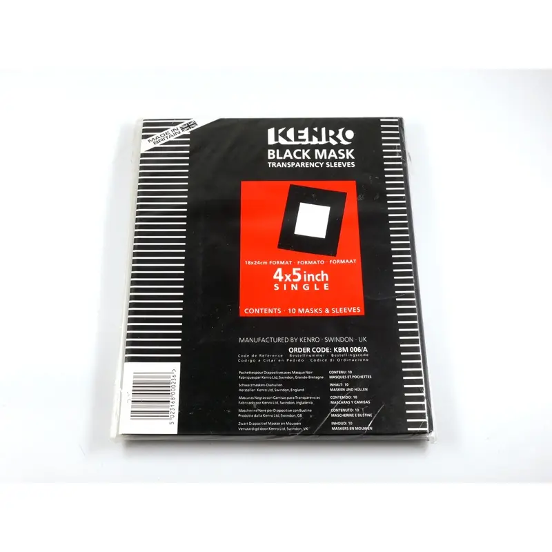 Kenro 5x4 Black Masks 10x8 Format 10 Pack