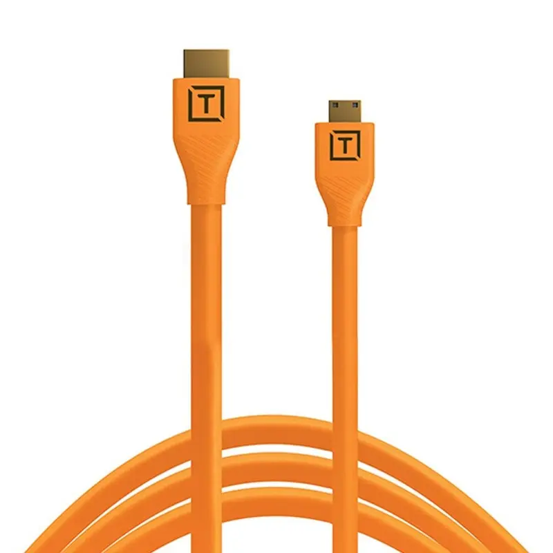 Tether Tools TetherPro HDMI Mini to HDMI 2.0 Orange