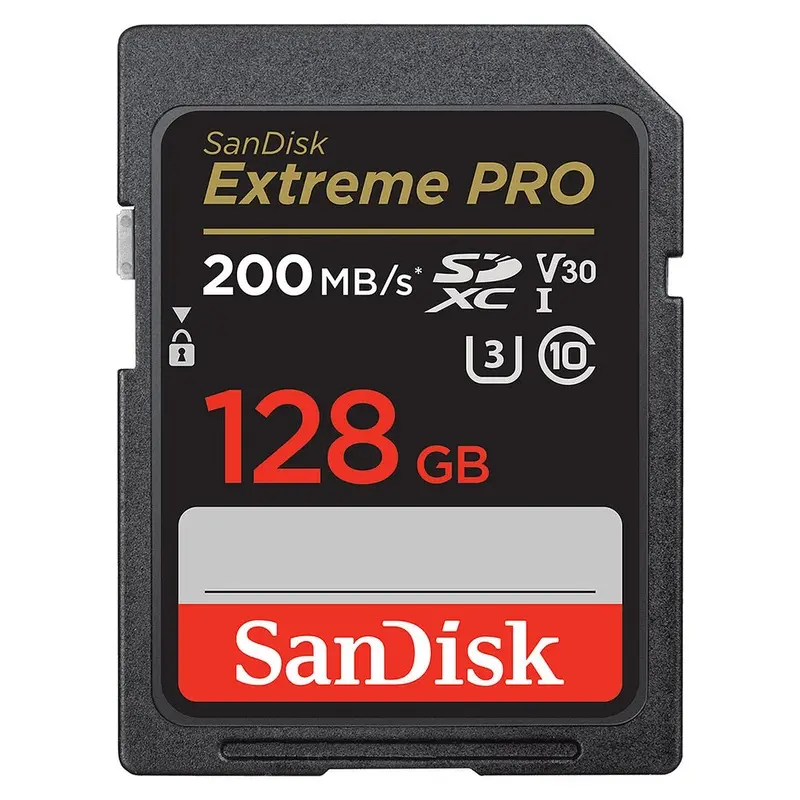 SanDisk Extreme Pro SDXC UHS-I V30 Memory Card 128GB