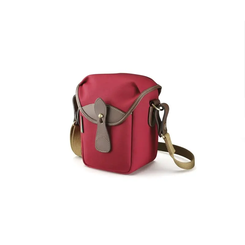 Billingham 72 Camera Bag - Burgundy Canvas/Chocolate Leather