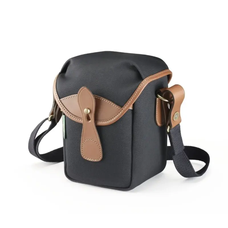 Billingham 72 Camera Bag - Black Canvas/Tan Leather