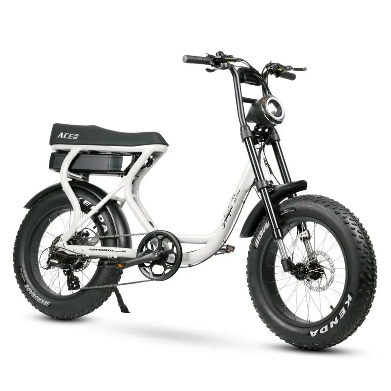 Ampd Bros Ace S-Plus Electric Bike (Ice White)